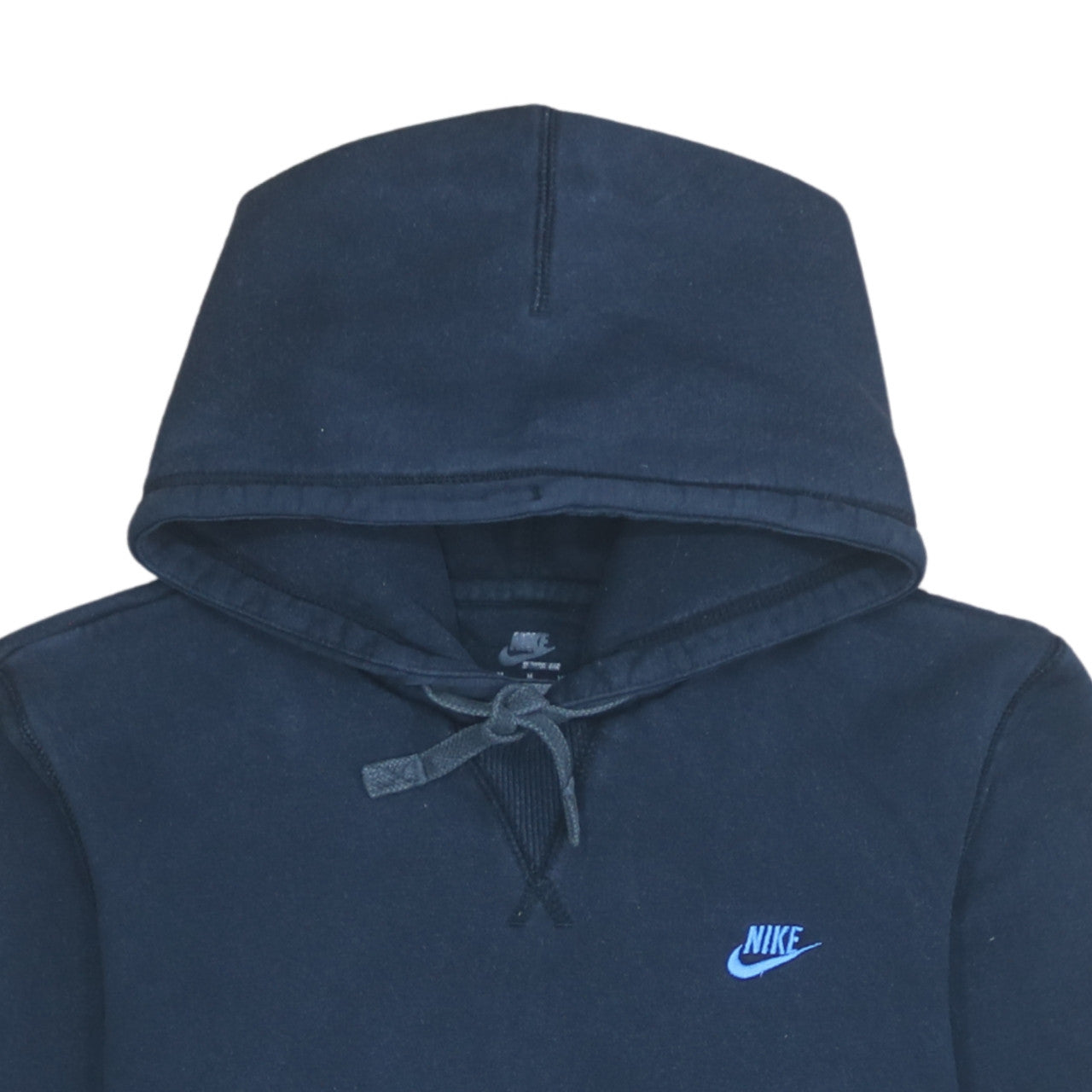 Nike Men's Blue Pullover Hoodie Medium Cotton Fleece Sportswear