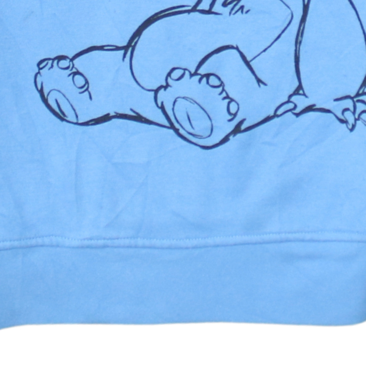 Disney Women Blue XS Stitch Pullover Sweatshirt Ohana Means Family