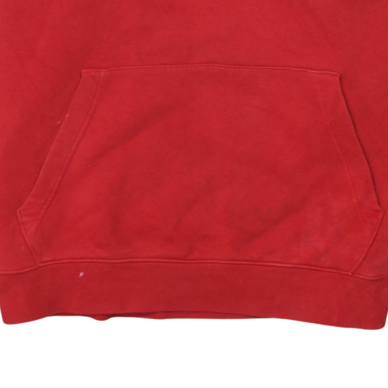Nike Men's Red XL Pullover Hoodie with Logo and Kangaroo Pocket