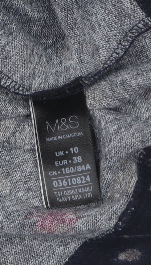 Marks and Spencer Women's Multicoloured Floral Jumper UK 10