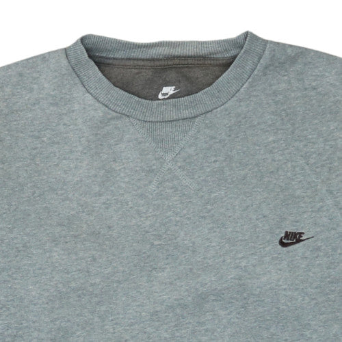 Nike Mens Grey Crew Neck Sweatshirt Size L Classic Pullover
