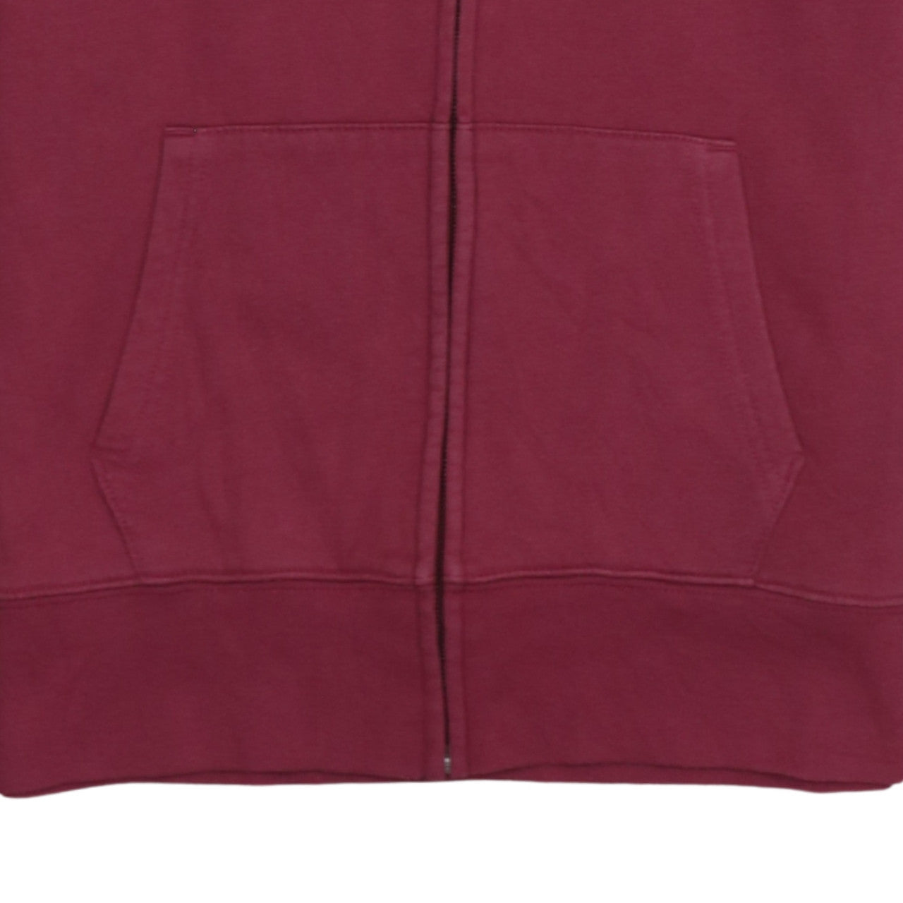 GAP Womens Burgundy Full Zip Hoodie XS Cotton Blend Logo Casual