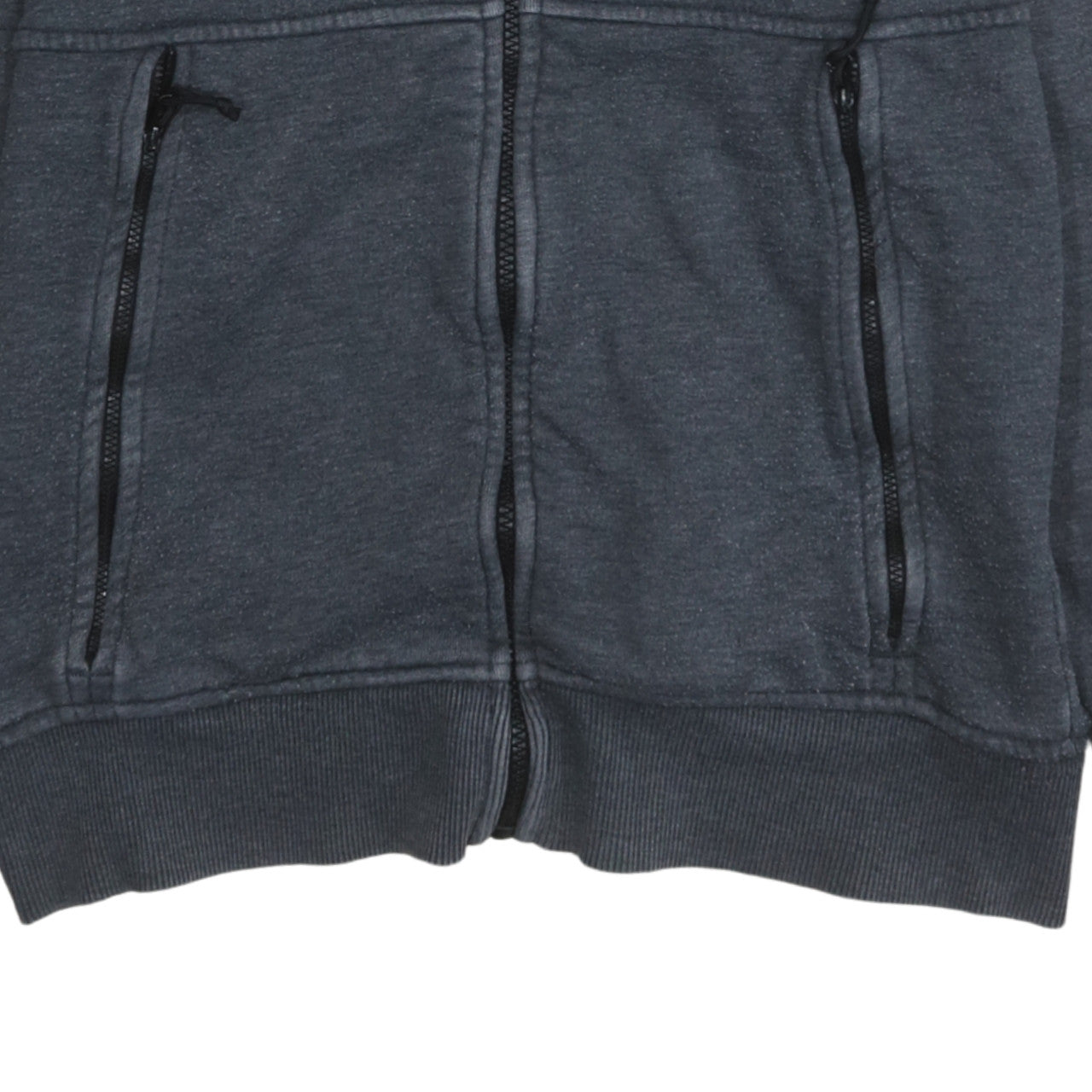 The North Face Men's Grey Full Zip Hoodie Size M Outdoor Logo