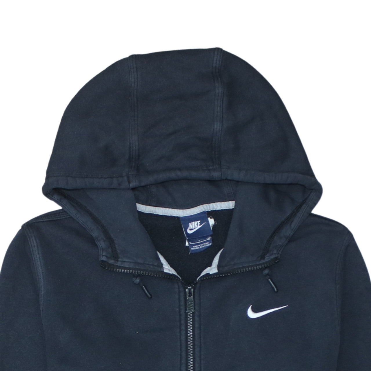 Nike Men's Black Full Zip Fleece Hoodie Size S Regular Fit