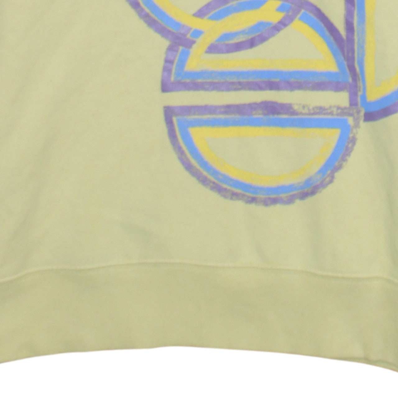 Diesel Men's Yellow Pullover Hoodie Size M Graphic Print