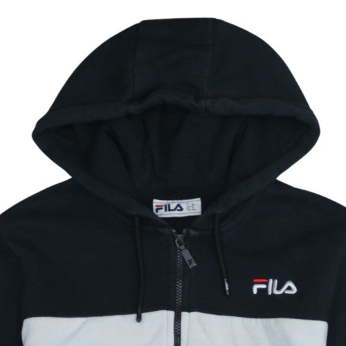FILA Men's Grey Black Full Zip Hoodie Size M