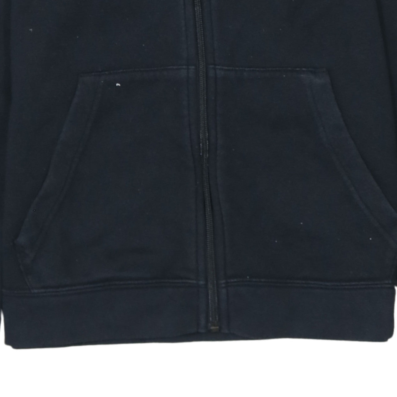 Nike Boys Black Full Zip Hoodie L 147-158cm Standard Fit Logo Sweatshirt