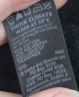 Marks and Spencer Women’s Black Cotton Pullover Jumper Size 18