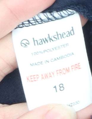 Hawkshead Women's Blue Fleece Jacket Size 18 Regular Lightweight