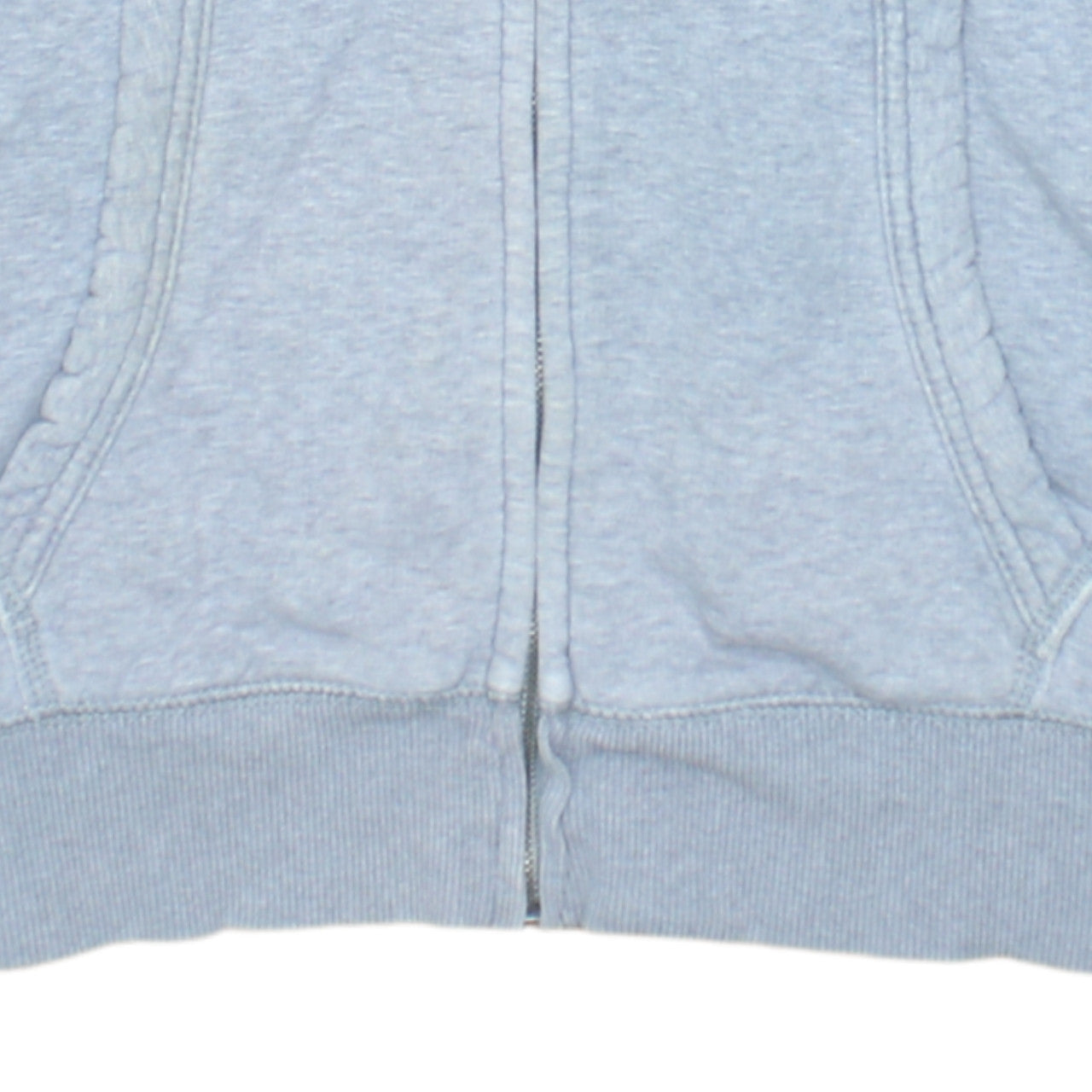 Tommy Hilfiger Men Grey Full Zip Logo Hoodie Size M
