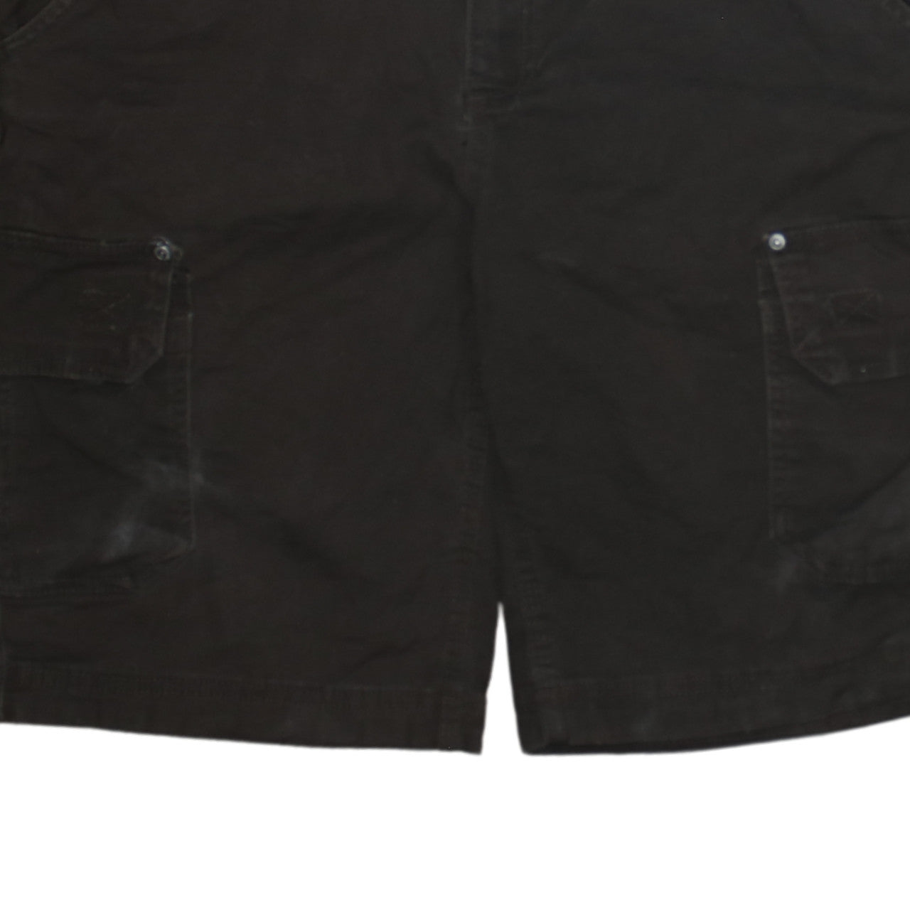 Old Mill Men's Black Cargo Shorts Cotton Casual Summer Wear Size L
