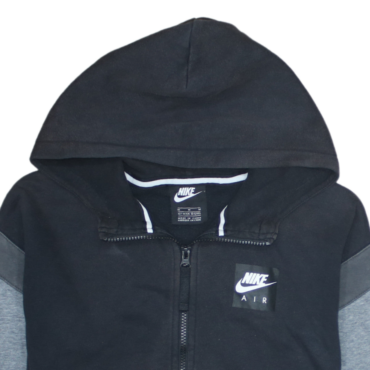 Nike Boys Black Air Full Zip Hooded Track Jacket 10-12 Years
