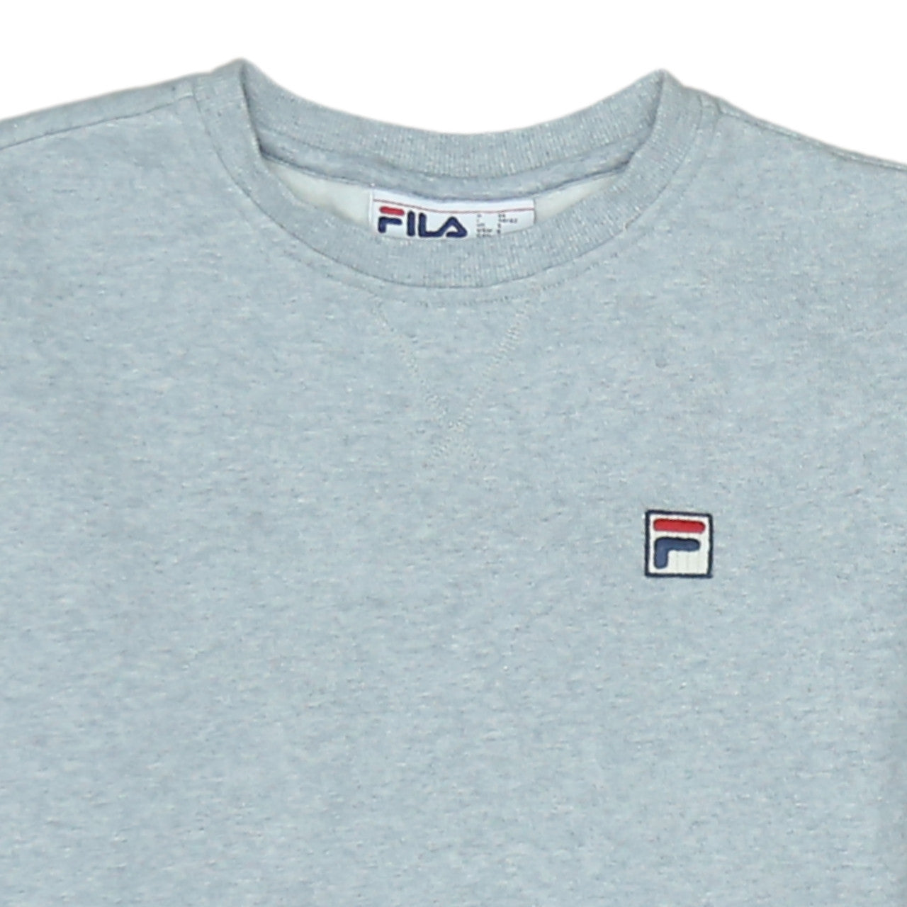 FILA Men’s Grey Crew Neck Pullover Sweatshirt Small Regular Fit