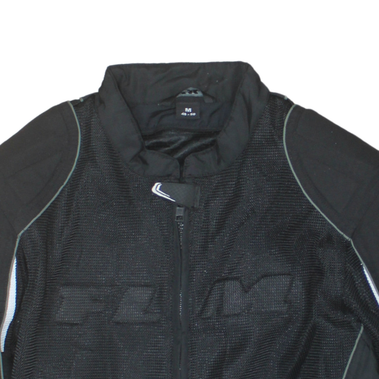 FLM Men's Black M Motorcycle Jacket Polyamide Mesh Lined Size M 38in