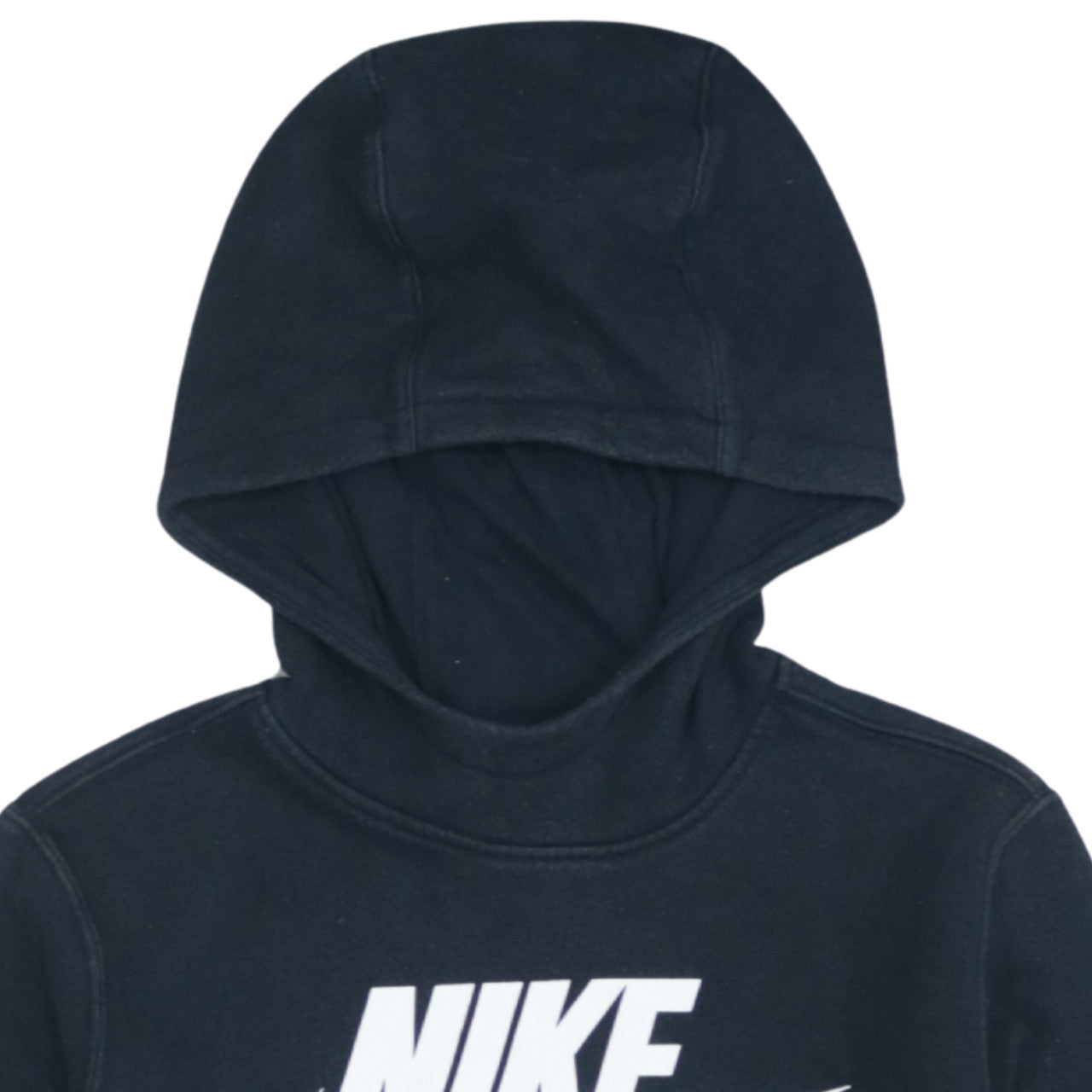 Nike Boys Black Pullover Fleece Hoodie 12-13 Years Logo Sweatshirt