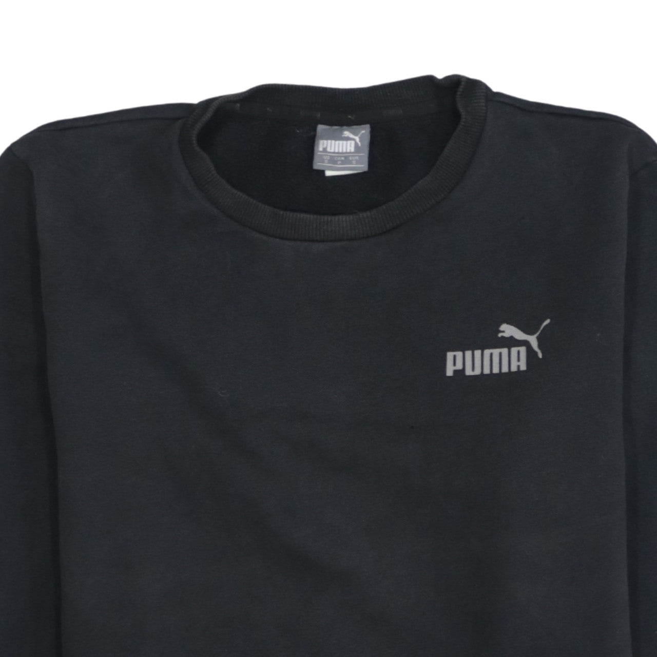 Puma Men’s Black Crew Neck Pullover Sweatshirt Size S