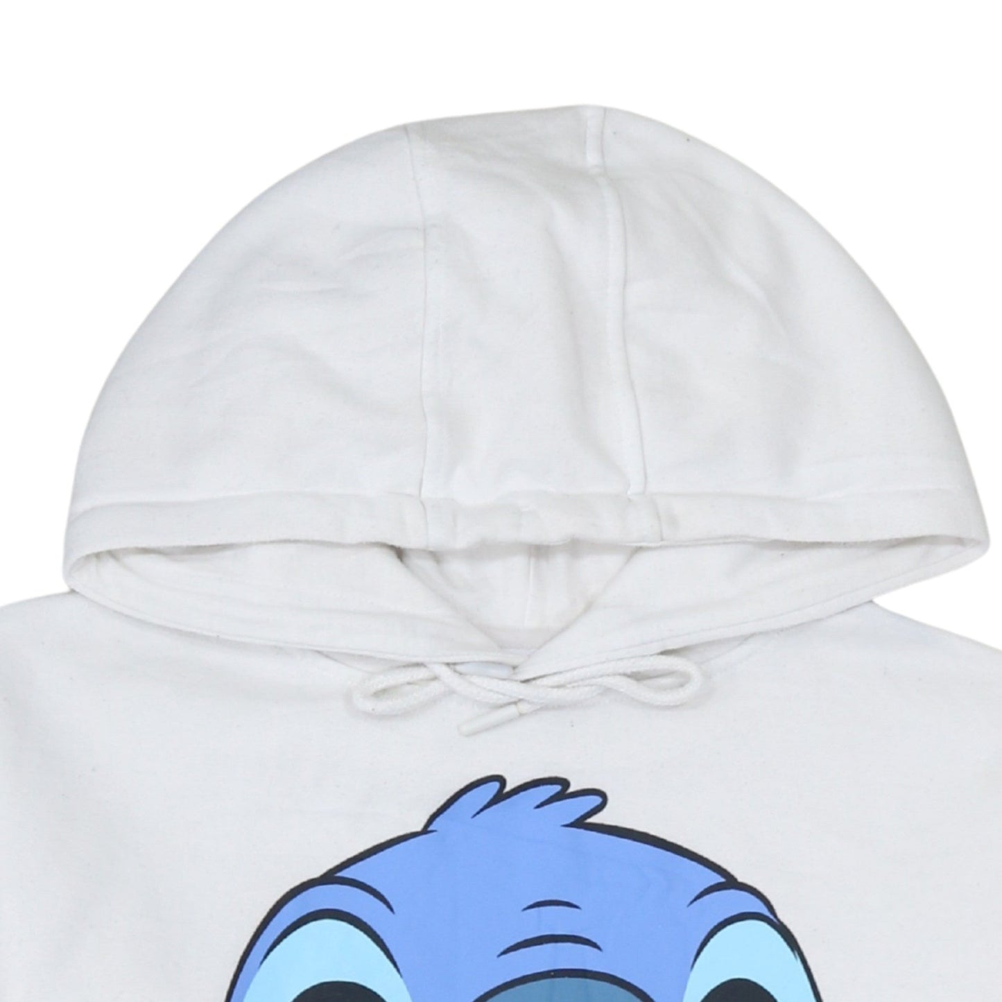 Disney Primark Women White Hoodie XS Stitch Graphic Pullover
