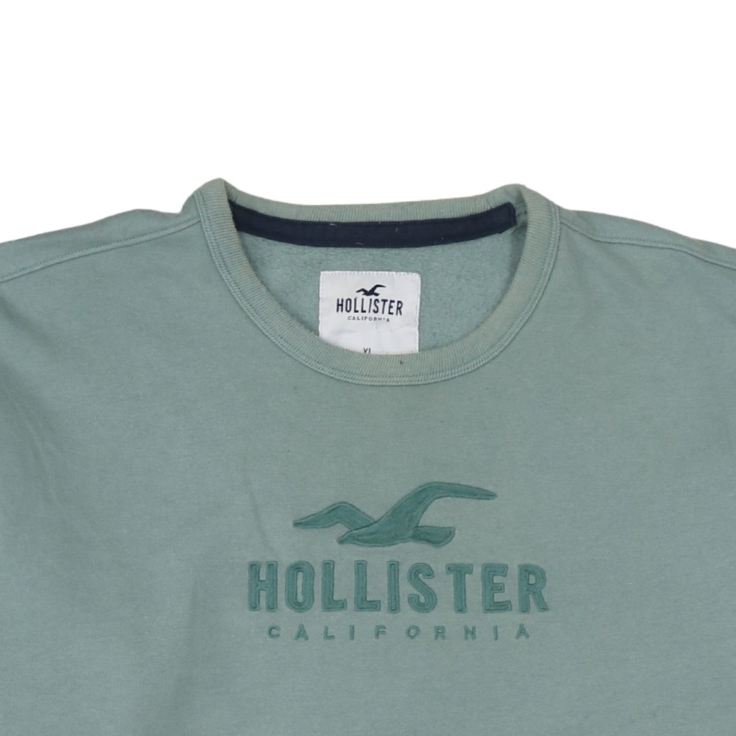 Hollister Women’s Green XL Crew Neck Pullover Sweatshirt