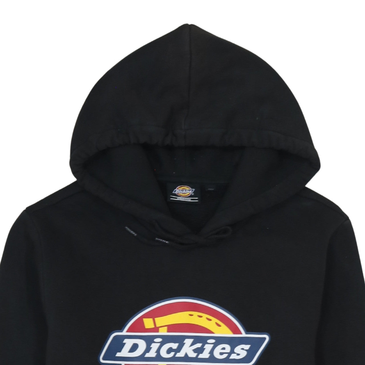 Dickies Men's Black Pullover Hoodie Medium Logo Fleece Sweatshirt
