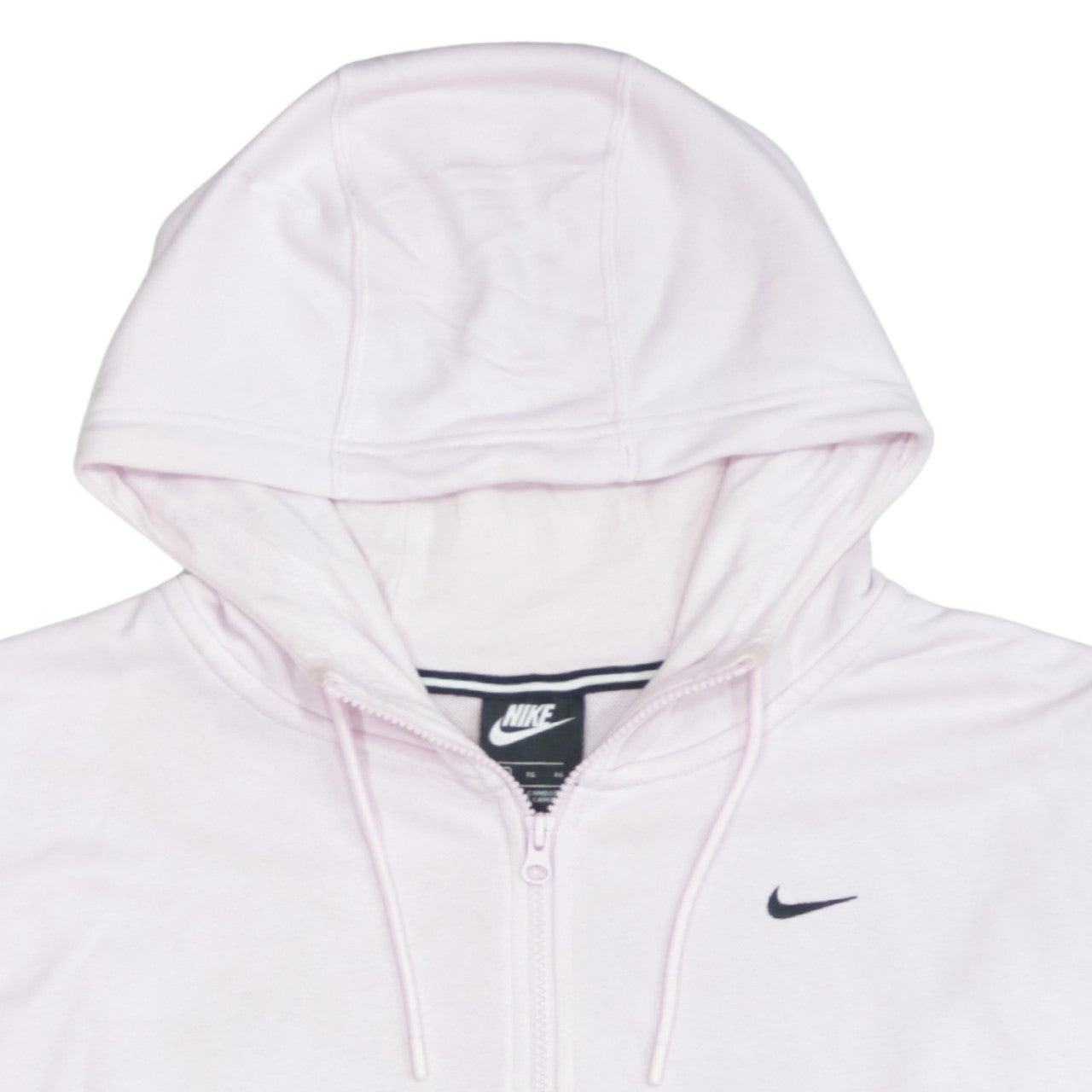 Nike Women Pink Full Zip Hoodie XL Drawstring Hooded Sweatshirt