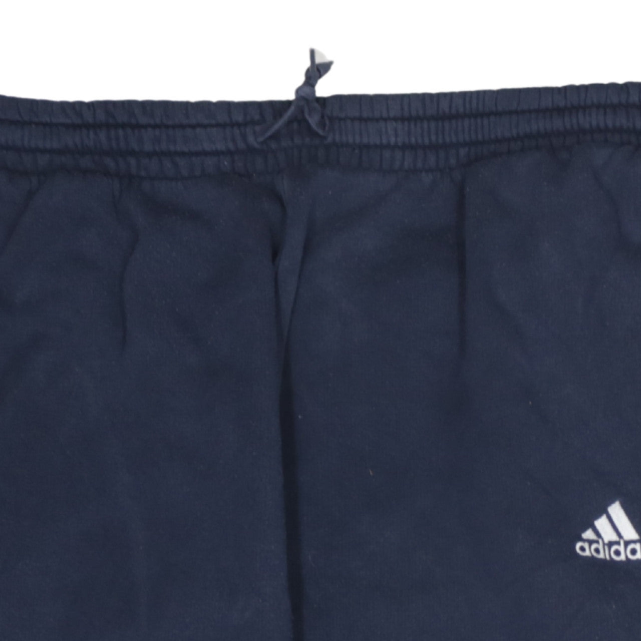adidas Men Blue XL Jogger Trousers Elastic Waist Fleece Side Stripe