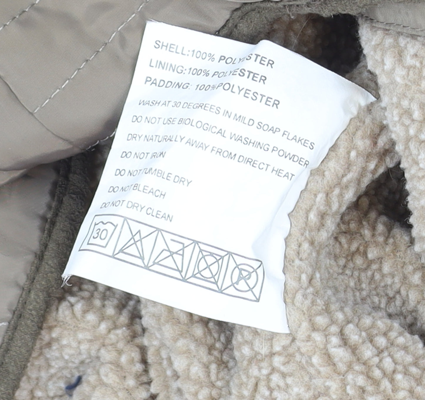 Coldene Women's Beige Quilted Full Zip Jacket Size S Outdoor Winter