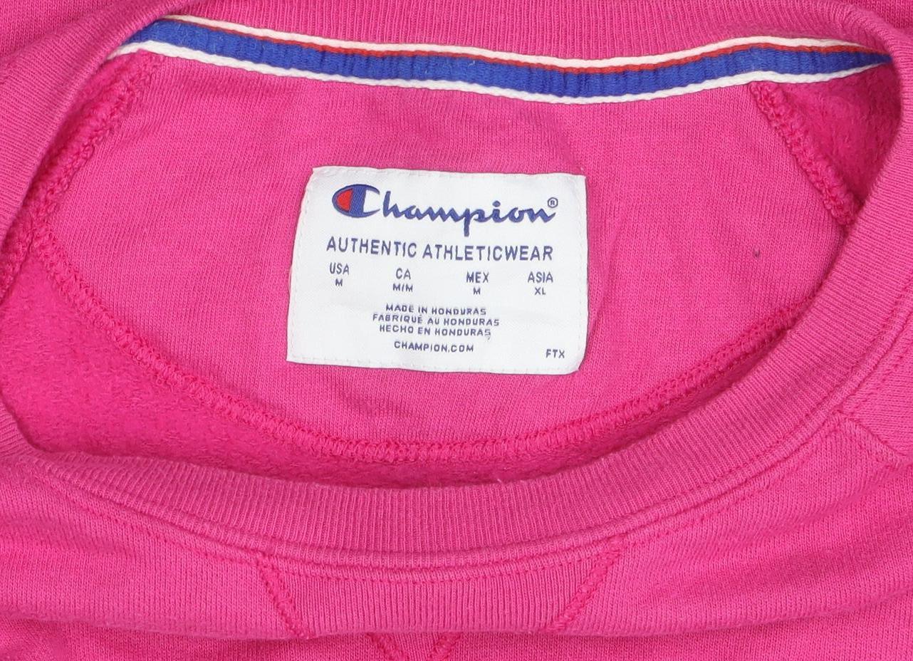 Champion Women's Pink Crew Neck Pullover Sweatshirt Size M