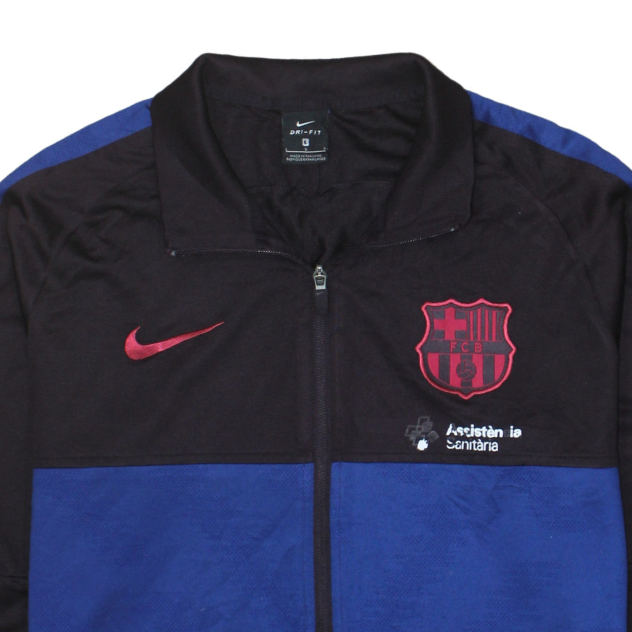 Nike Men's Blue Full Zip FCB Dri-Fit Sweatshirt Size L