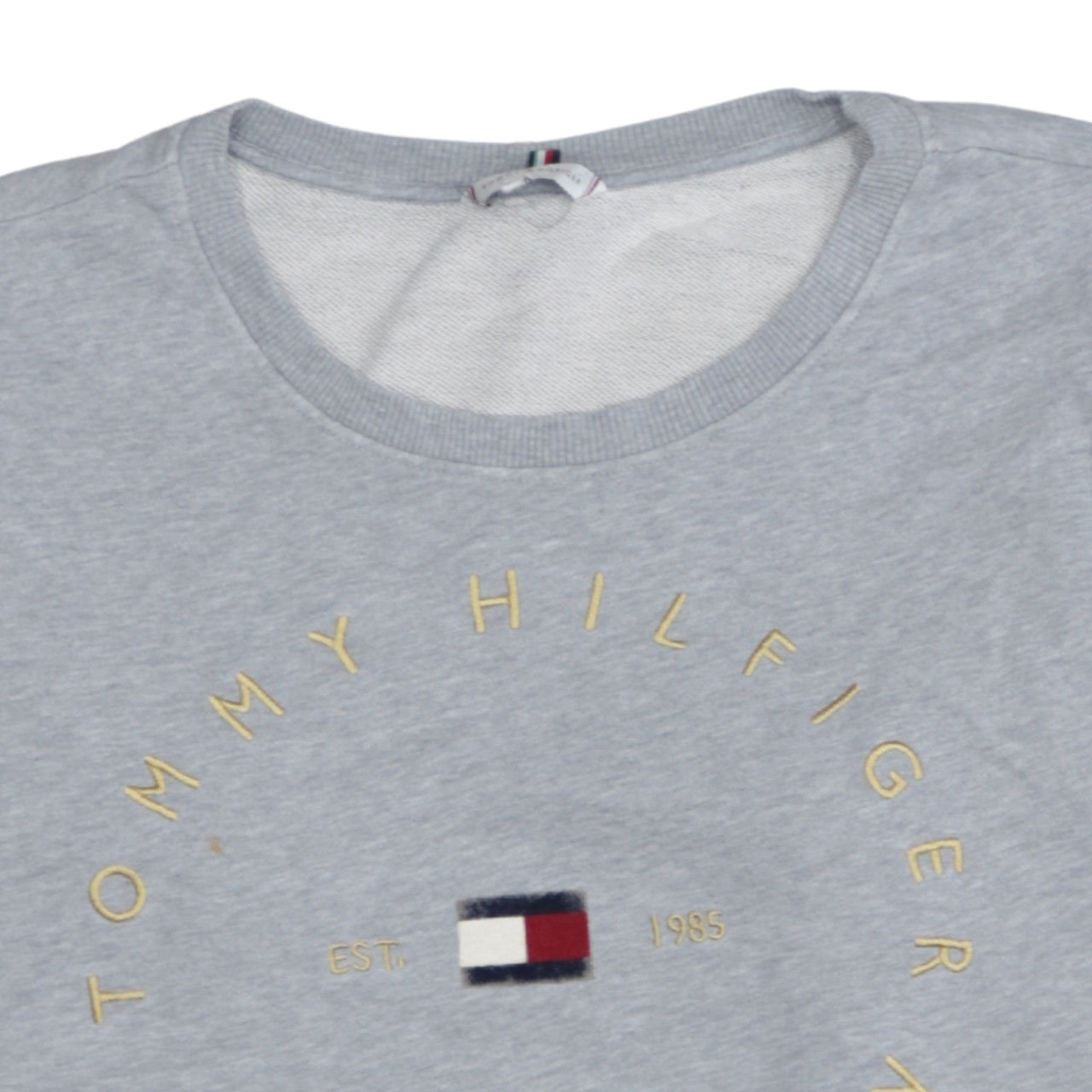 Tommy Hilfiger Men's Grey 2XL Crew Neck Pullover Sweatshirt