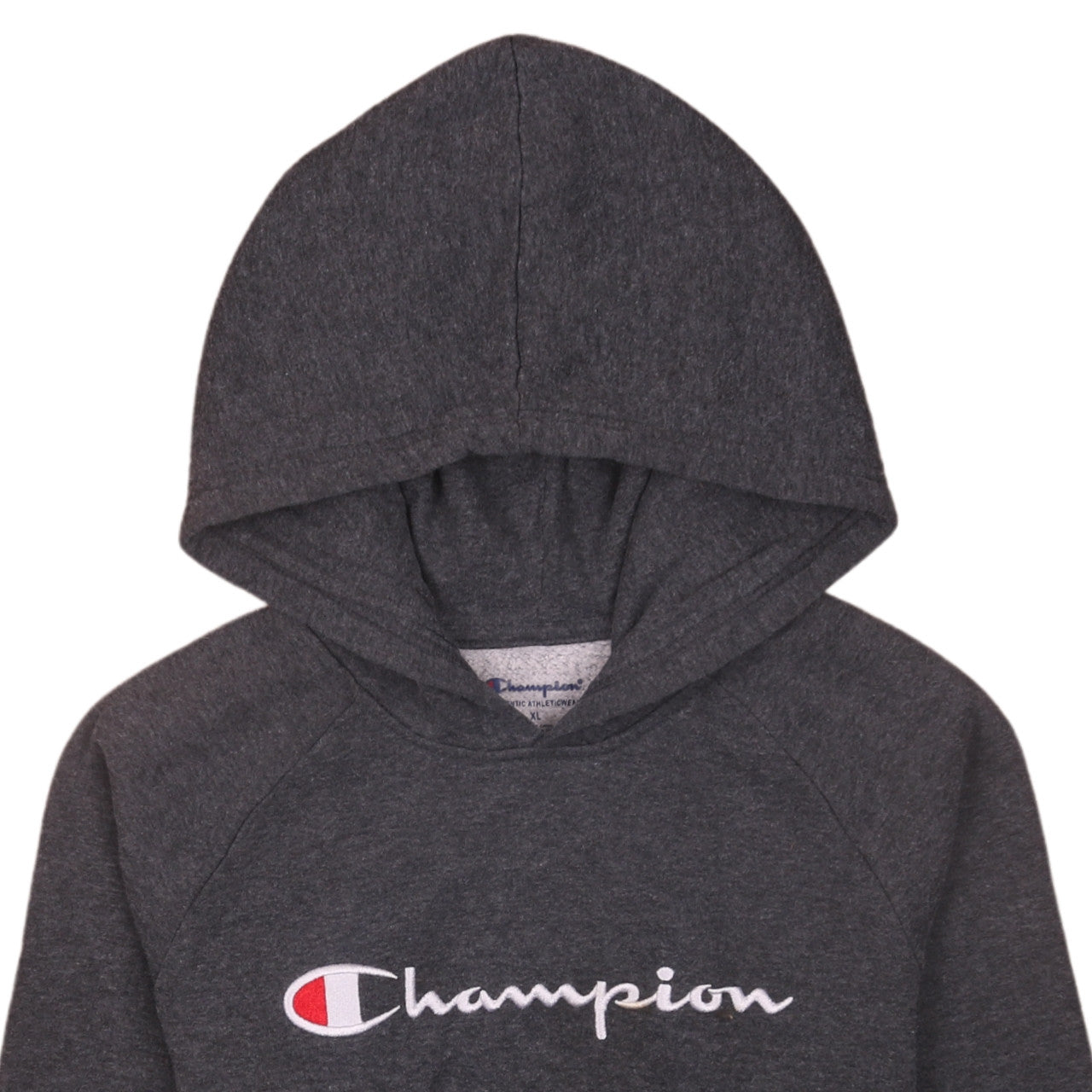 Champion Boys Grey XL Pullover Hoodie Fleece Sweatshirt with Logo
