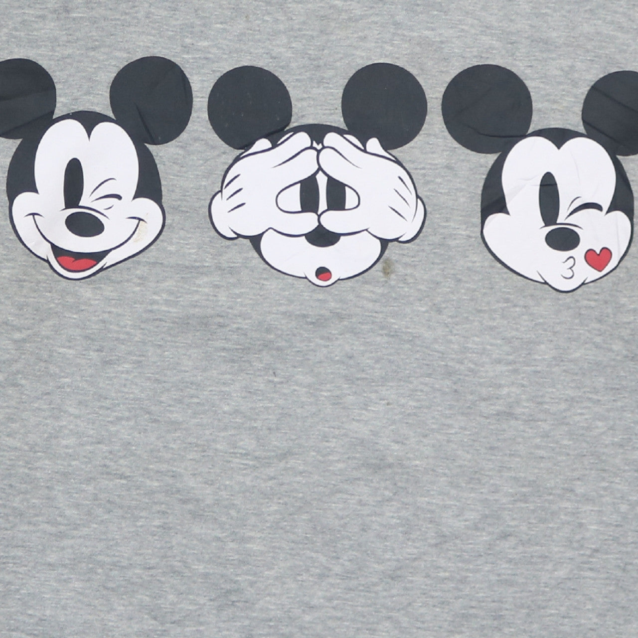 Disney Womens Grey Mickey Mouse XL Pullover Sweatshirt