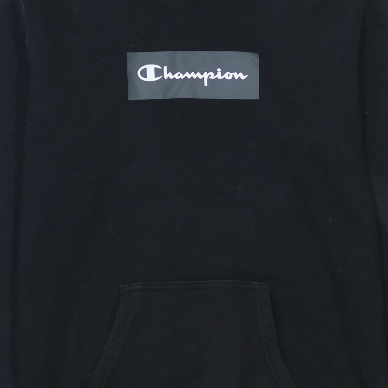 Champion Men's Black XS Pullover Hoodie with Logo Design
