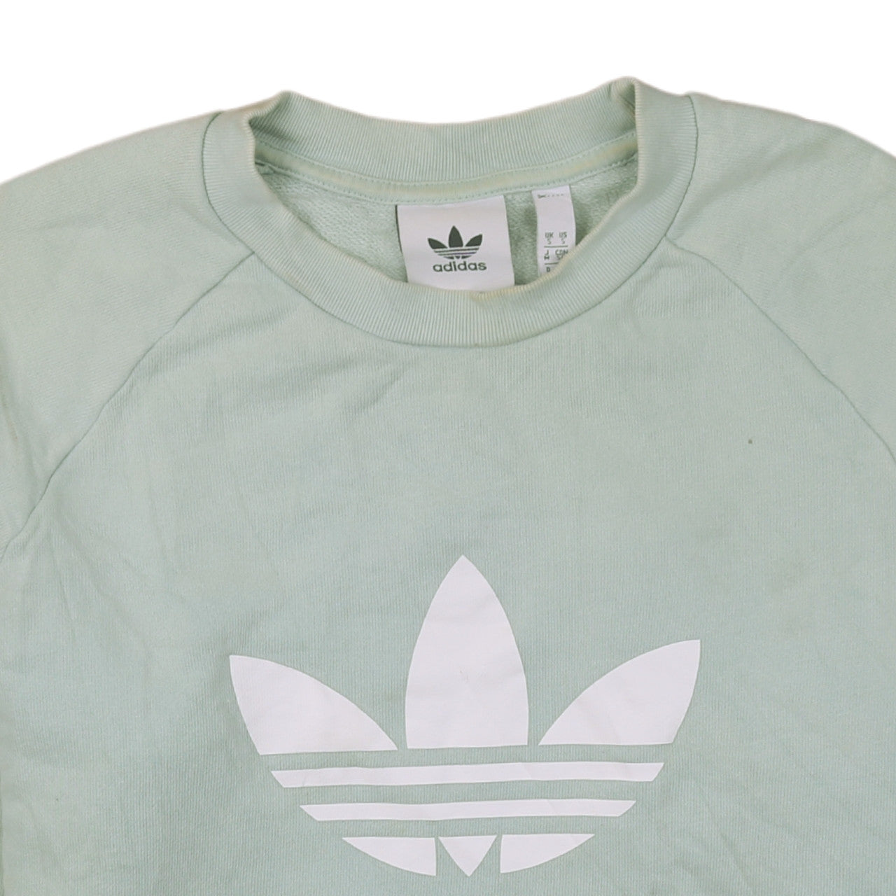 Adidas Women’s Mint Green Crew Neck Pullover Sweatshirt S