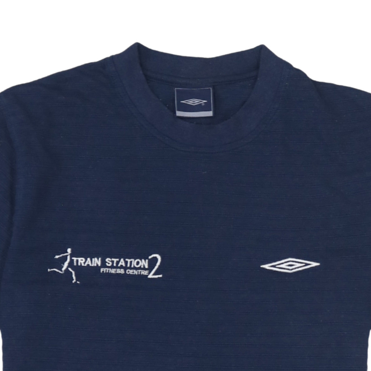 Umbro Men's Blue Crew Neck Sports T-Shirt Medium