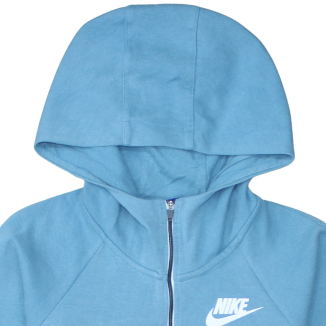Nike Womens Blue 1/2 Zip Hooded Pullover Sweatshirt Size M