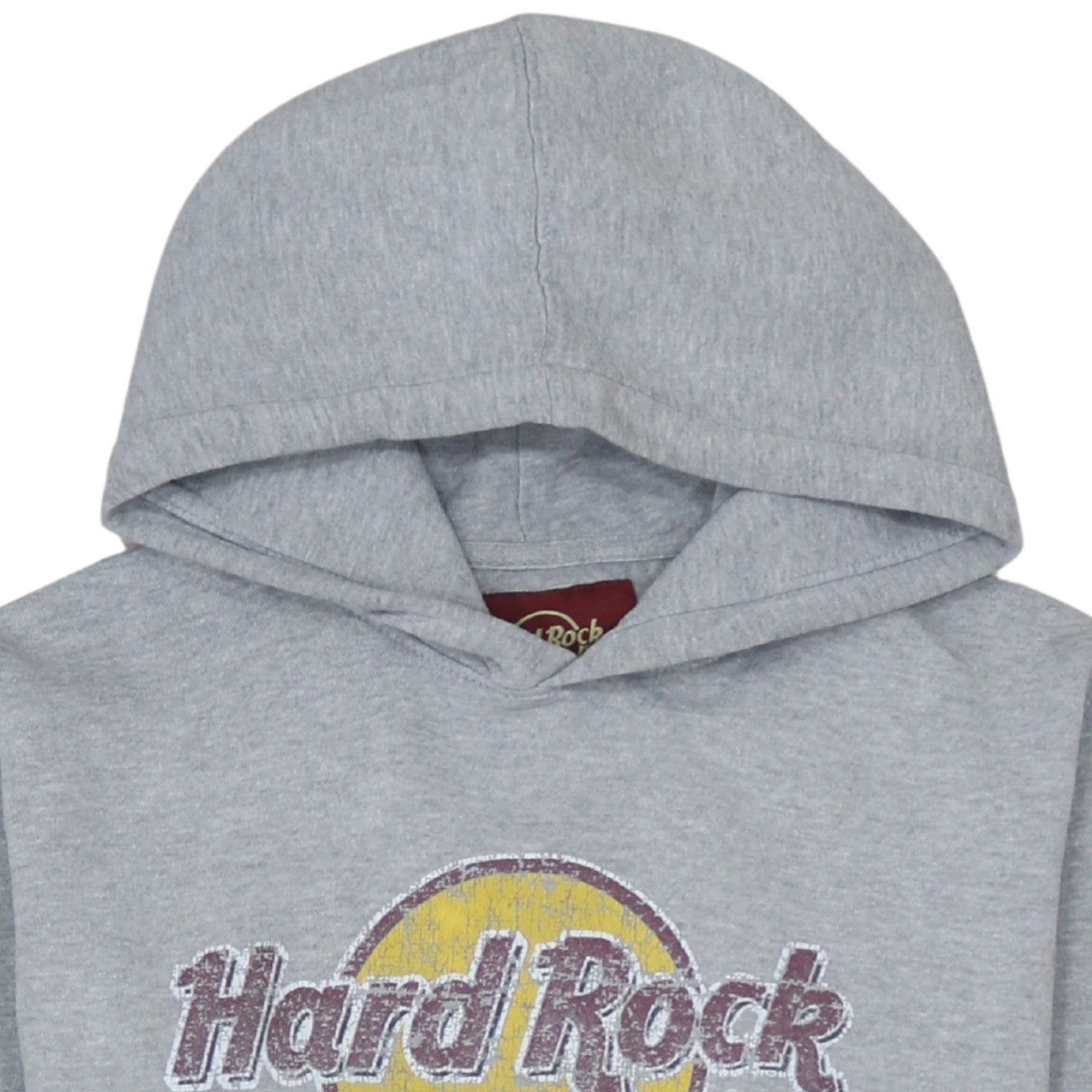 Hard Rock Cafe Edinburgh Men's Grey Pullover Hoodie Medium