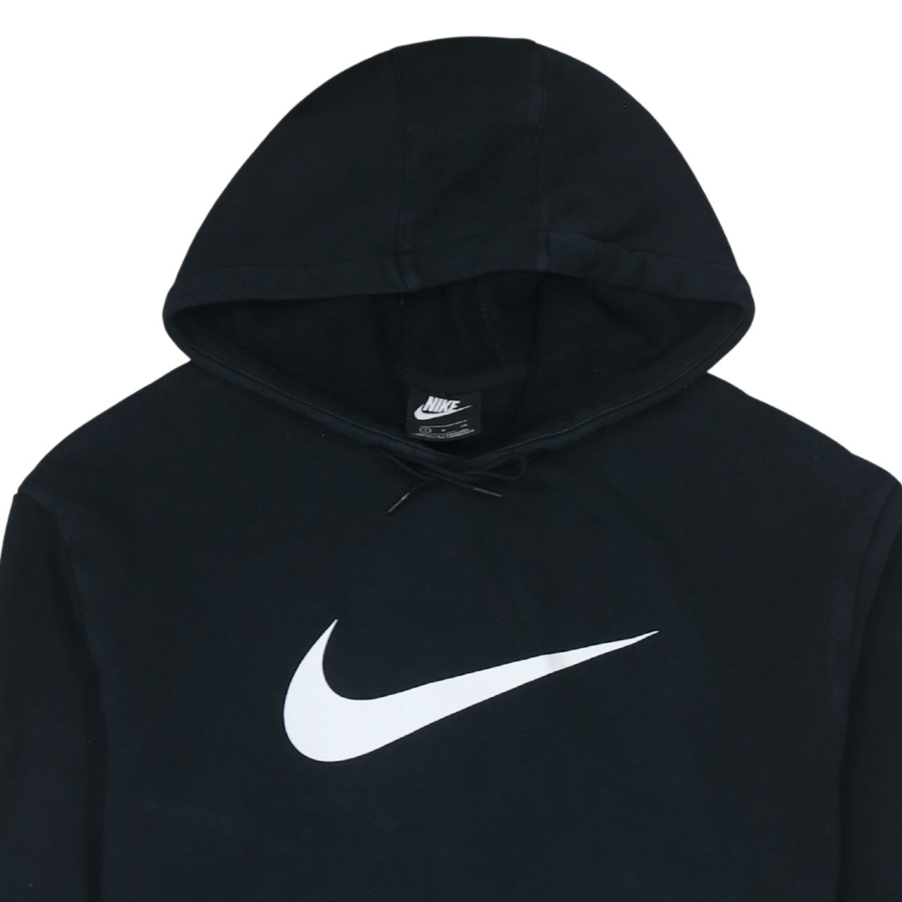 Nike Men's Black Pullover Hoodie Size S Logo Fleece Sweatshirt