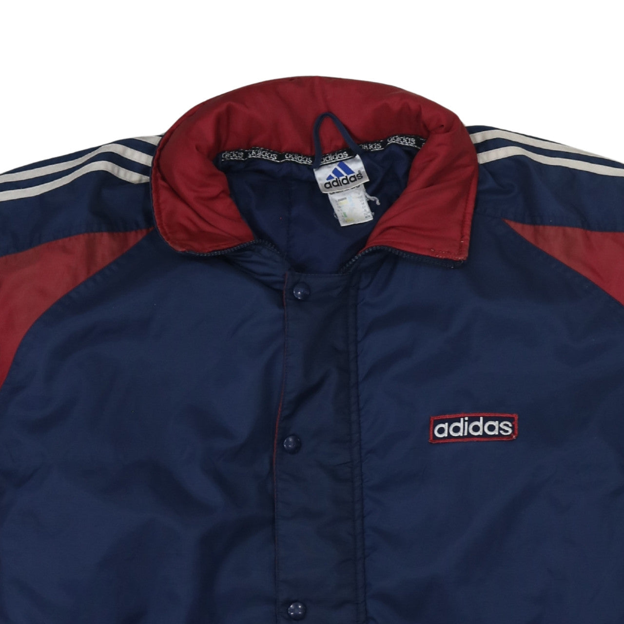 Adidas Mens Blue Retro Bomber Jacket M Vintage 90s Sportswear