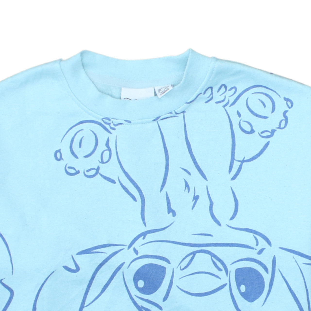 Disney Primark Women Blue Stitch Pullover Sweatshirt Size 2XS