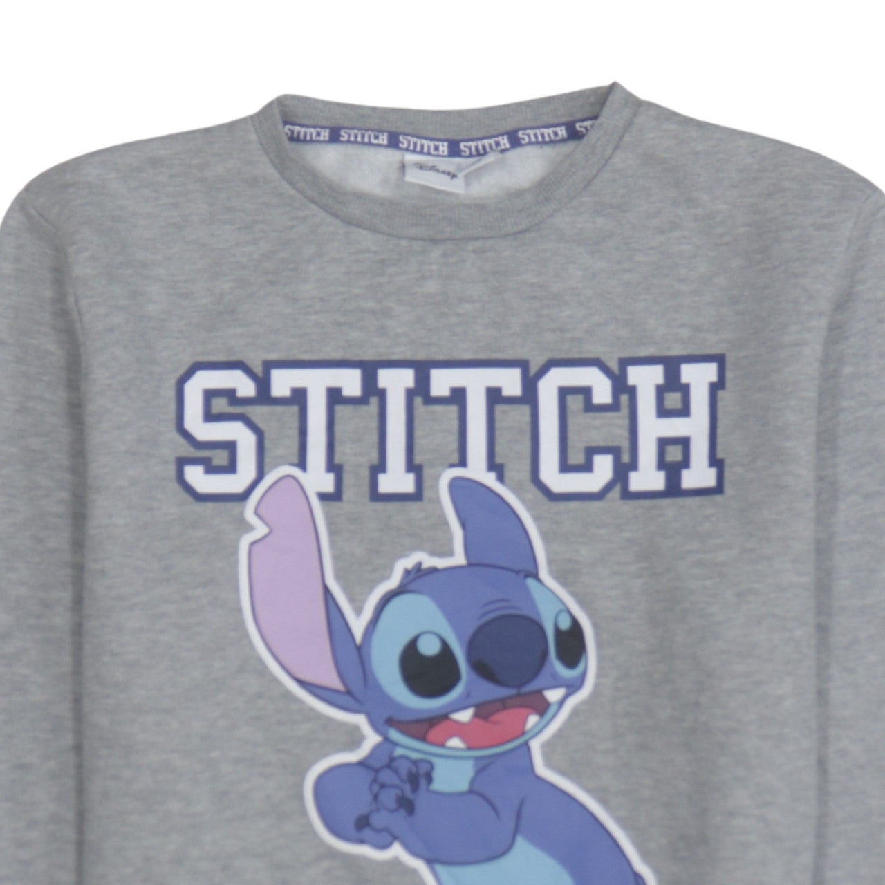 Disney Women Grey Stitch Sweatshirt Small Pullover Casual