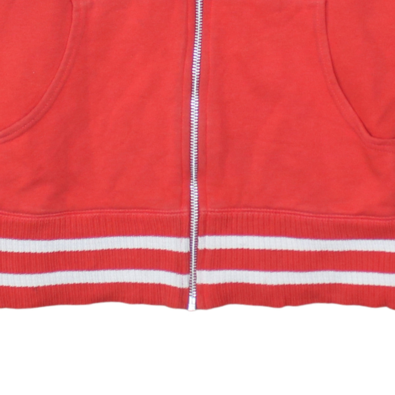 Levi’s Girls Red Zip Hoodie Medium Full Zip 100% Cotton Casual Sweatshirt