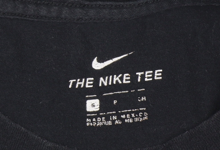 Nike Men's Black Long Sleeve Crew Neck Cotton Tee Shirt Size S