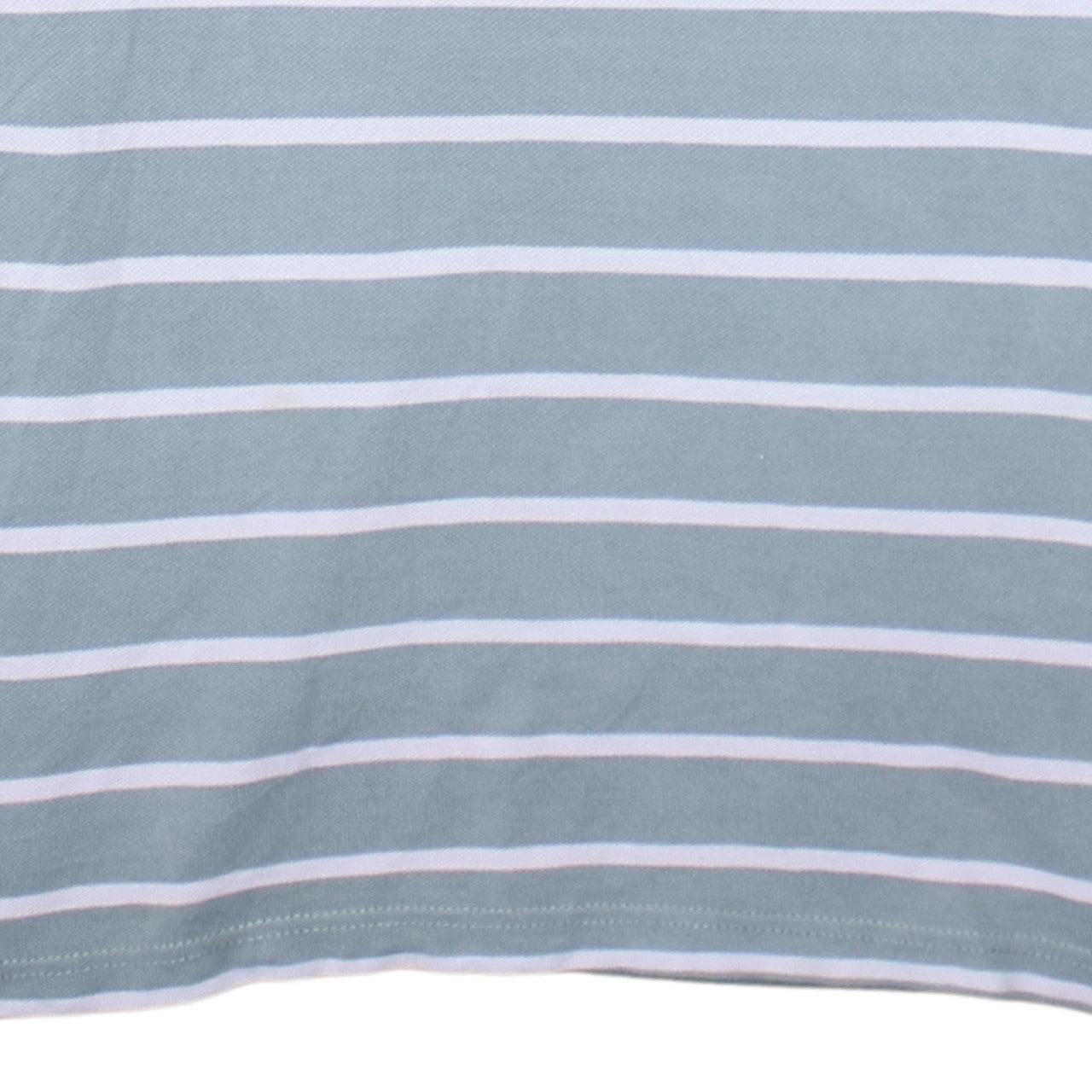 Tommy Hilfiger Denim Men's Grey Striped Cotton Polo Shirt Size L
