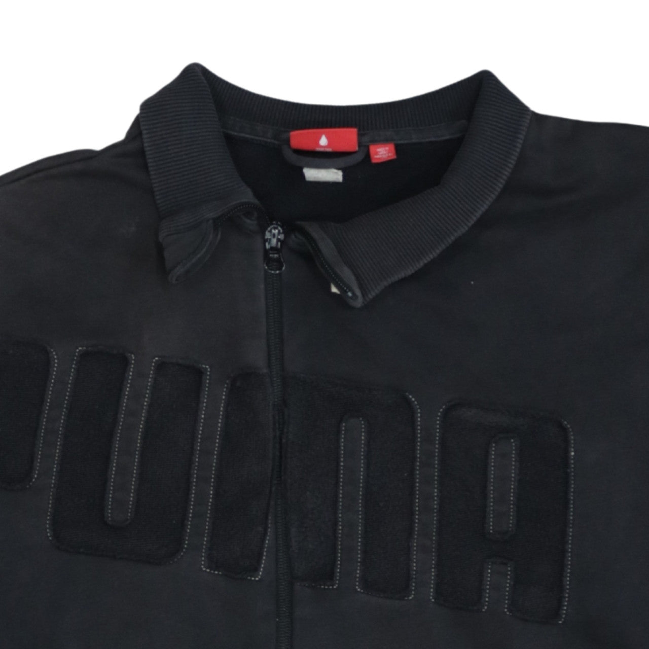 Puma Men's Black Full Zip Collared Sweatshirt XL Sports Style