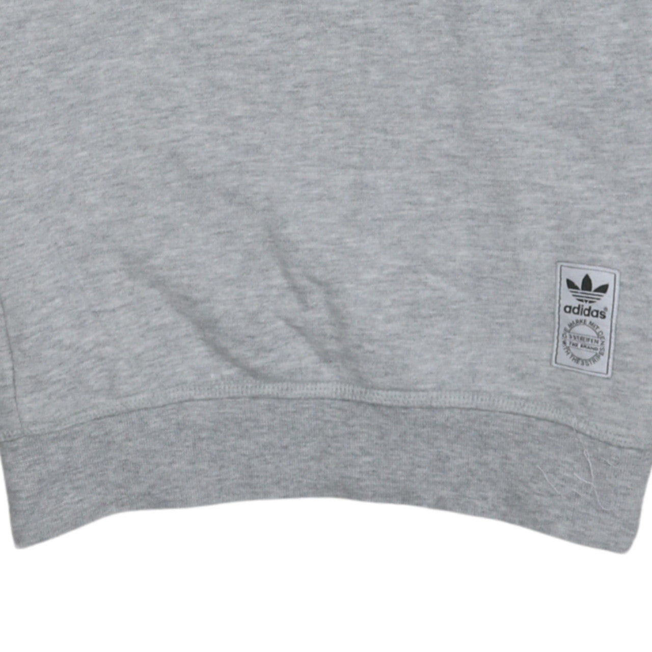 Adidas Men's Grey Crew Neck Pullover Sweatshirt Size S