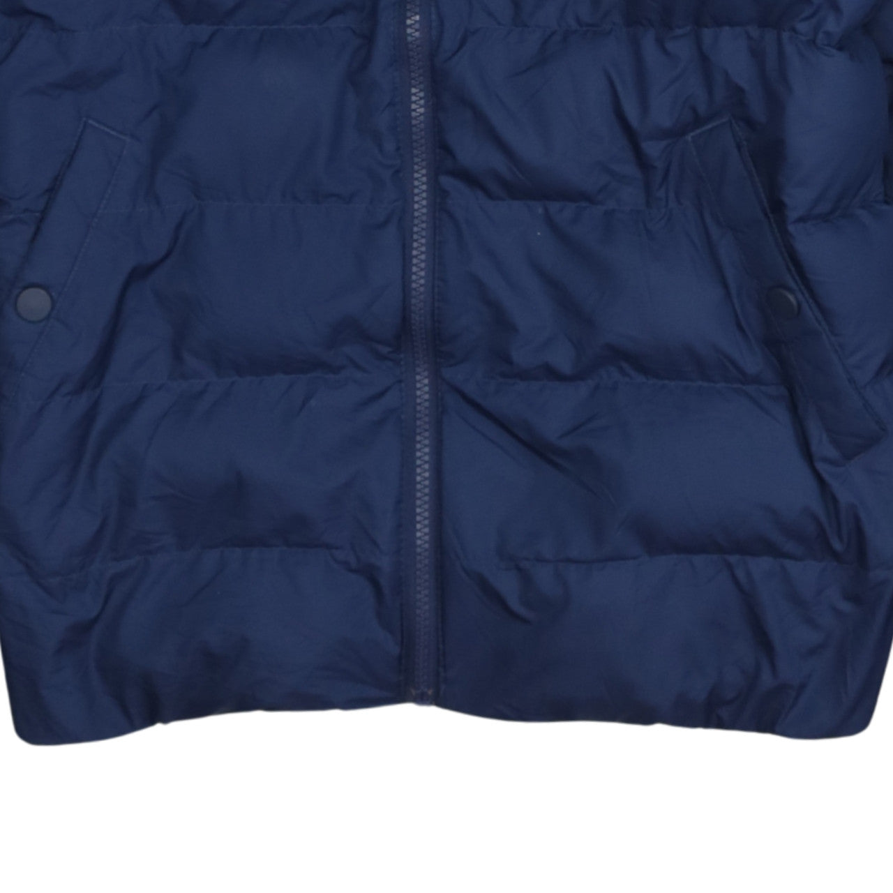 Nike Boys Blue XL Hooded Puffer Jacket Winter Zip Coat