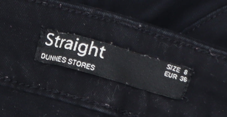 Dunnes Stores Women Black Straight Leg Jeans Size 8