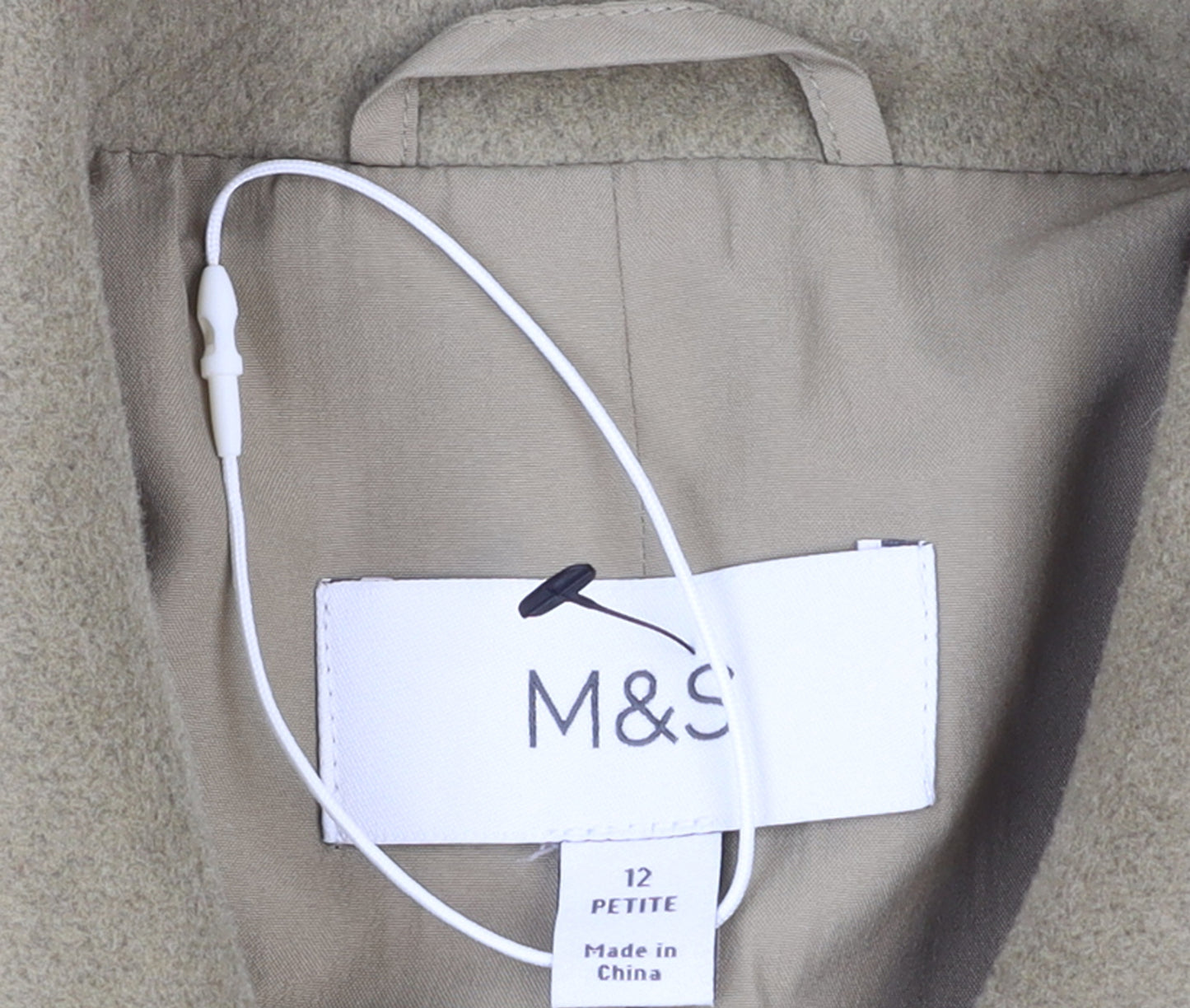 Marks and Spencer Women's Beige Petite Overcoat Size 12