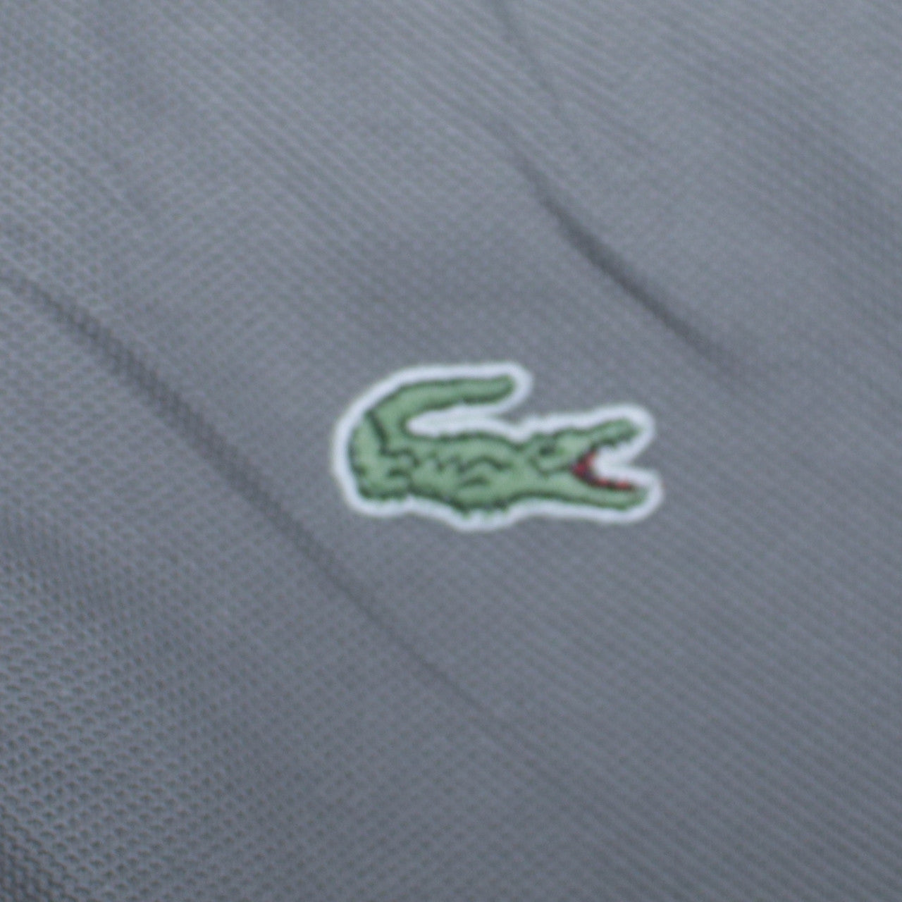 Lacoste Men's Grey Long Sleeve Cotton Polo Shirt Size L