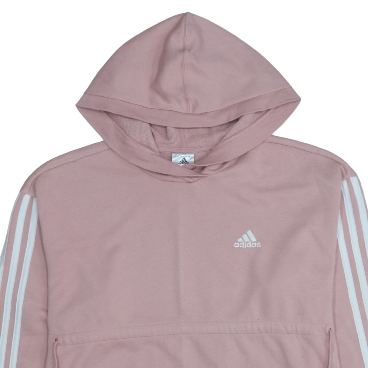 Adidas Women Pink Pullover Hoodie S 8-10 Hooded Cotton Blend Casual